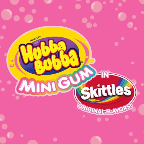 Skittles & Hubba Bubba Sugar Free Bubble Gum (2 Pack) (Packaging May Vary)