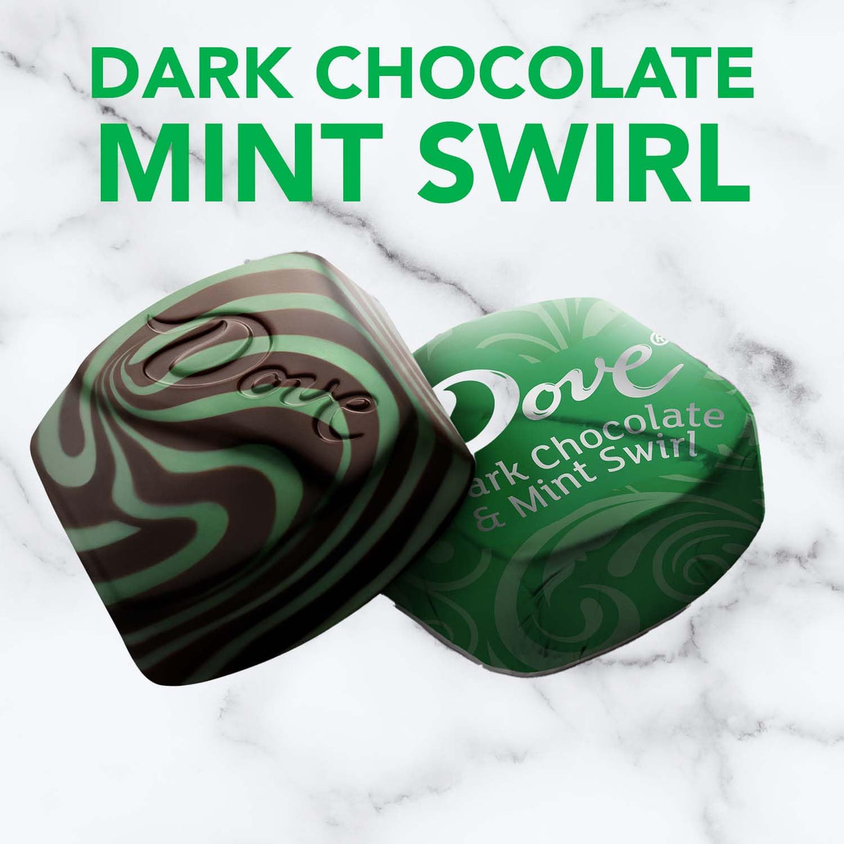 Dove Premium Dark Chocolate Mint Swirl - Limited Edition (1 Lb)