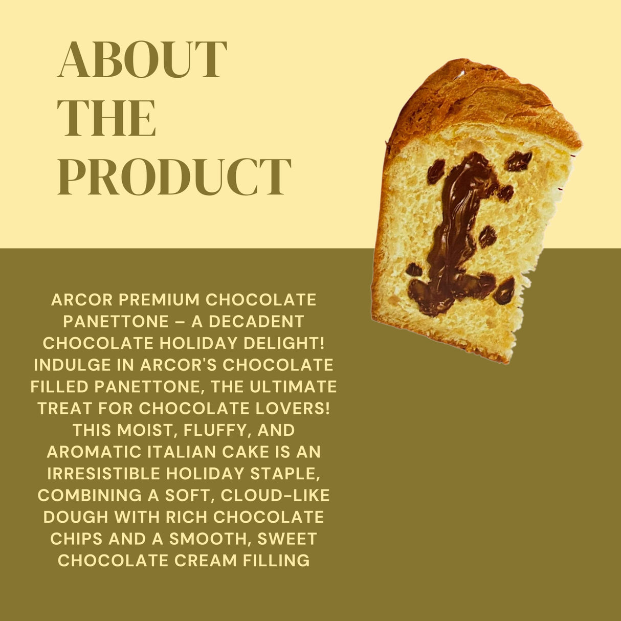 Premium Italian Style Chocolate Panettone