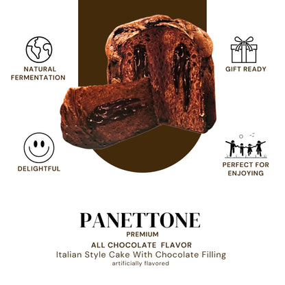 Premium Italian Style All-Chocolate Panettone