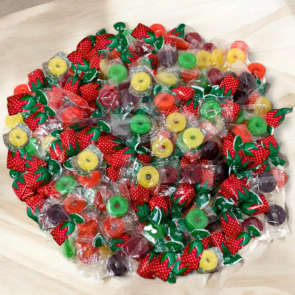 Life Saver & Arcor Strawberry Hard Candies 4 Lbs (240+ Pcs)