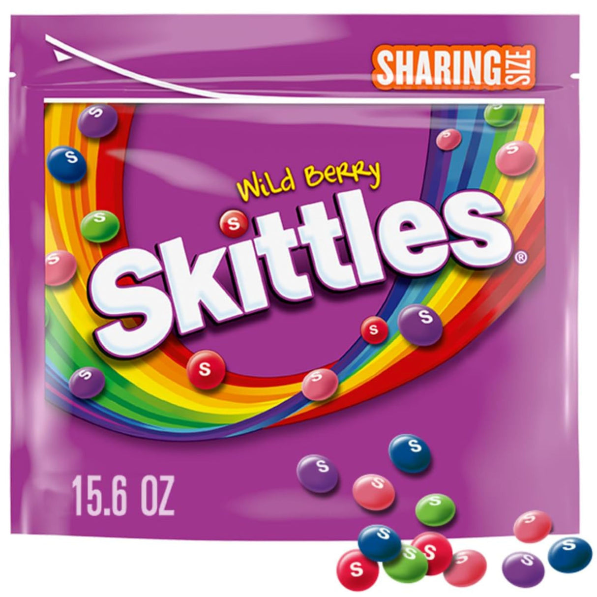 Skittles Original & Wild Berry Sharing Size 15.6 Oz (2 Pack)