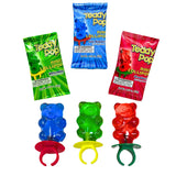 Teddy Pop Ring Lollipops - 30 Ct