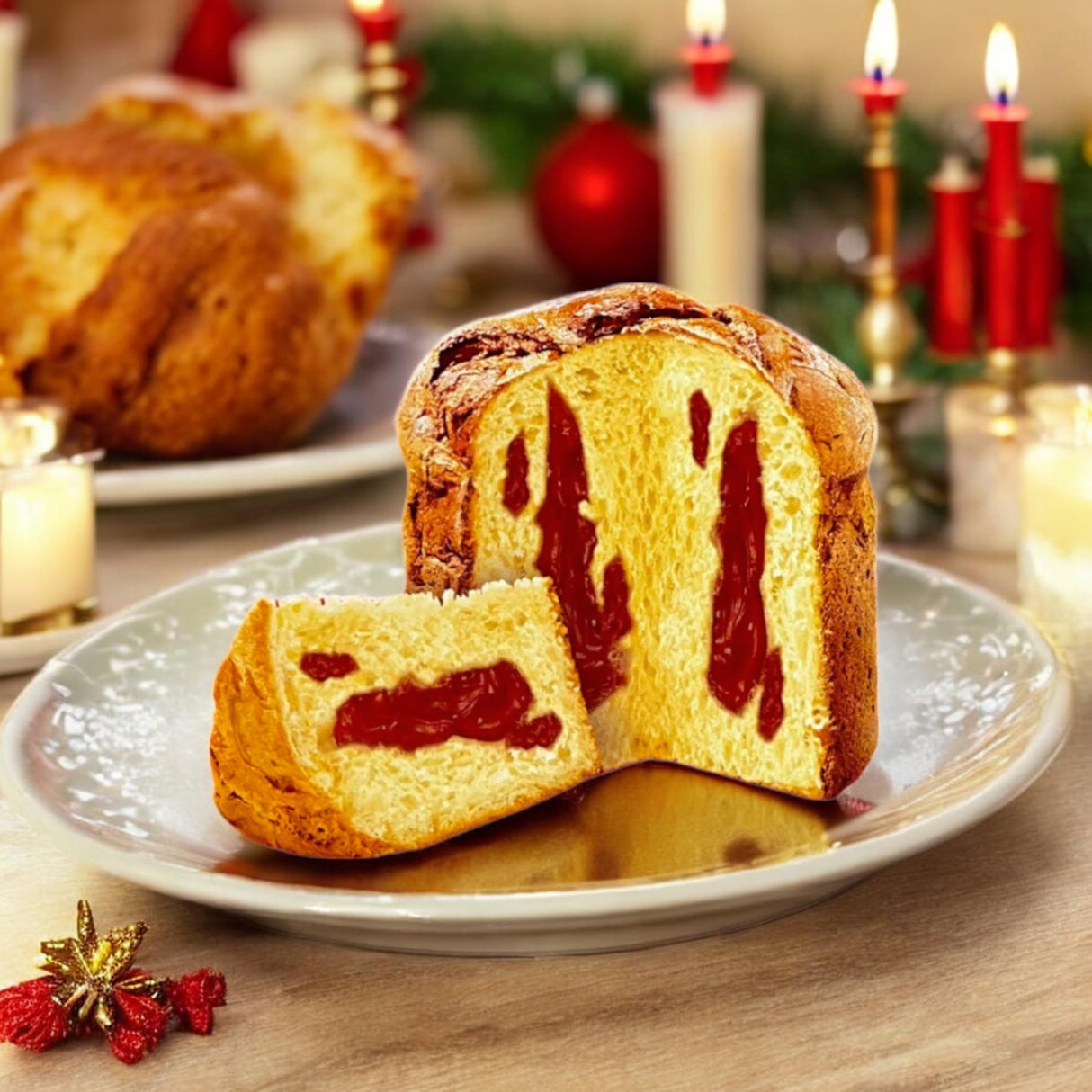 Premium Italian Style Guava Filled Panettone