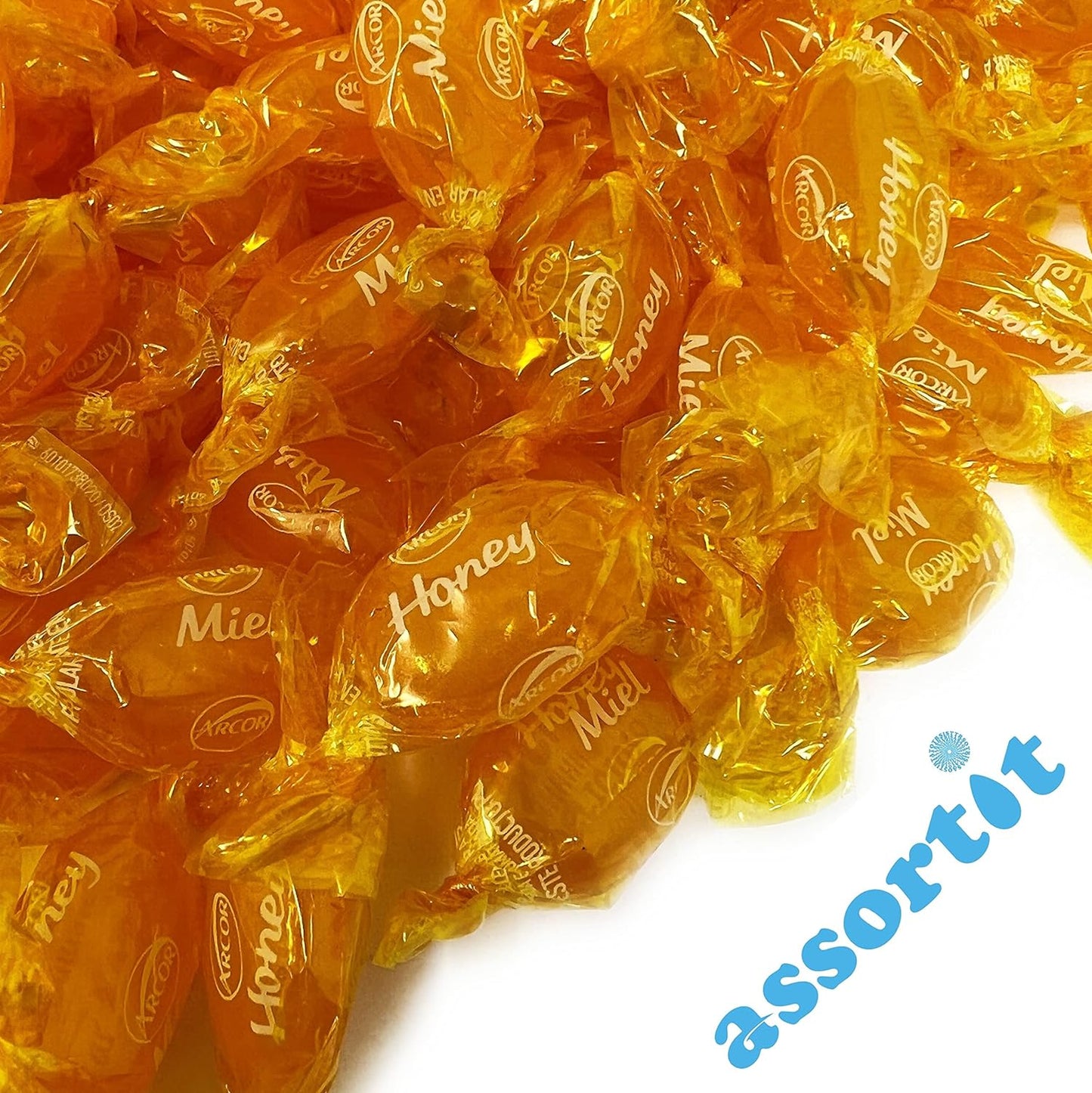 Assortit Arcor Real Honey Filled Hard Candy - 3 lbs - Honey Flavored Classic 48 oz.