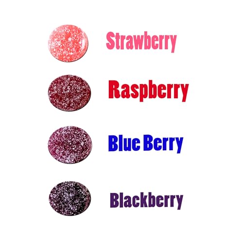 Premium Italian Berry Jelly Candies - 2.25lb 4 Flavors Berry Assortment Bulk (36 Oz)