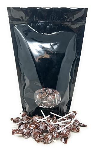 Tootsie Roll Chocolate Mini Pops Filled With Chewy Tootsie Roll Candy - Single Flavor 75+ Count Lollipops 1 Lb (16 Oz)