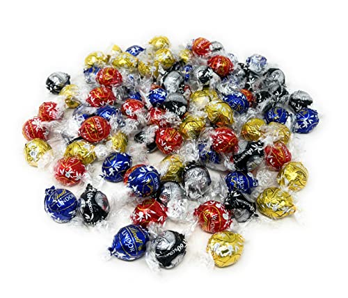 Lindt Lindor Chocolate Assorted Truffles Chocolate Candy Favorites Mix Individually Wrapped Assorted In Resealable Bag 2.5lbs (40 Oz)