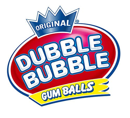 Dubble Bubble Assorted 10 Flavor Mix Fruit Flavored Bubblegum Gumballs 3 Lbs American Candy Bulk Bag (48 Oz)