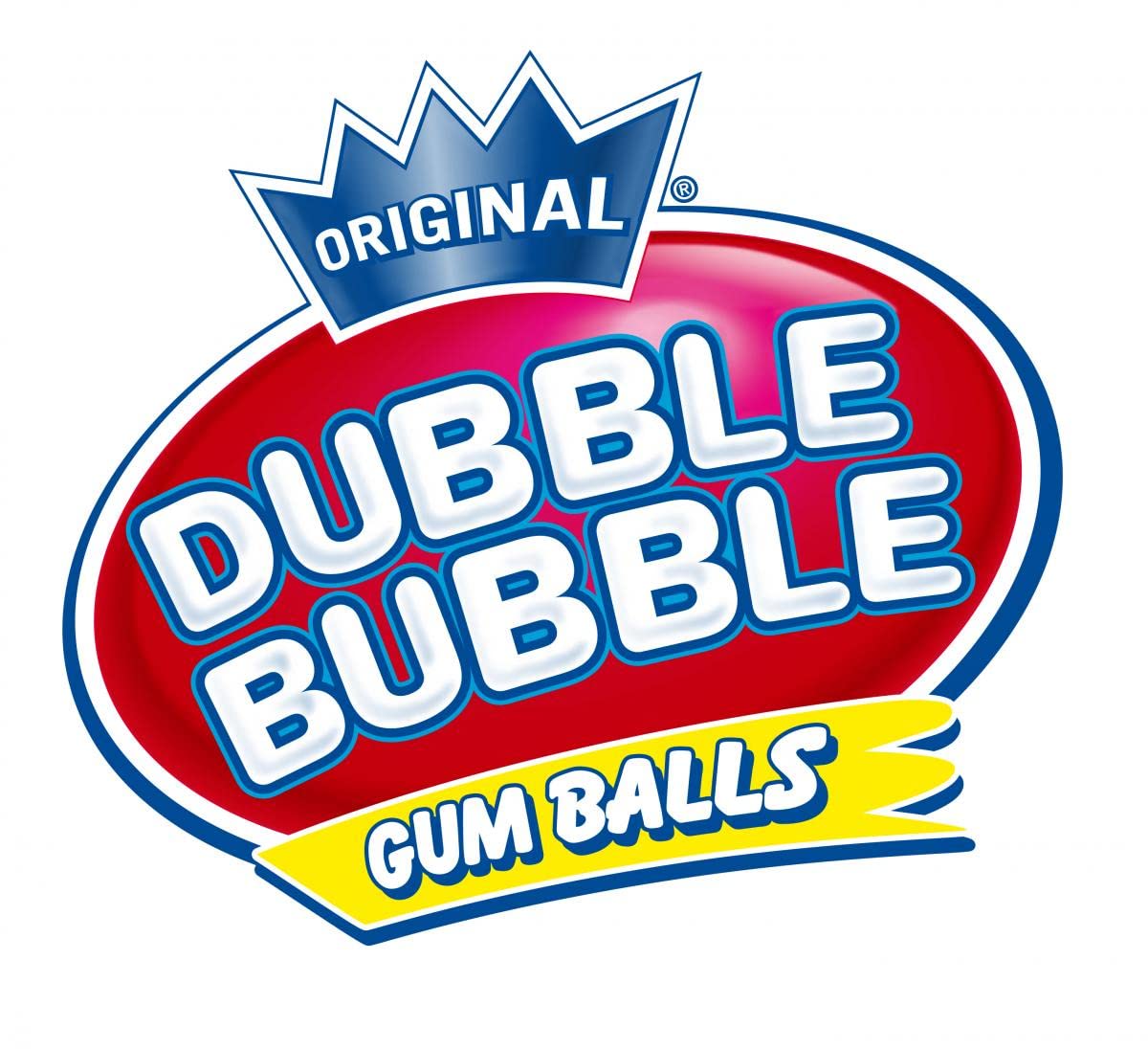 Dubble Bubble Birthday Cake Flavor Bubblegum Gumballs 3 Lbs American Candy Assorted Mix Bulk Bag (48 Oz)
